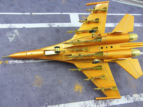 KNL Hobby diecast model Special 32 cm Su 30 alloy fighter model SU-30/ Su 30 aircraft model gold plated 1:70 Air Force of the CPLA