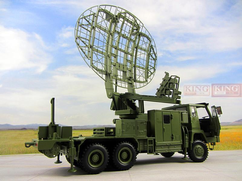 KNL Hobby Diecast Truck Steyr modified Meterwave radar vehicle model JY-27 radar vehicle Steyr truck model 1/30 for Chinese Army PLA