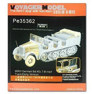 Voyager model metal etching sheet PE35362 SD. kfz.78 tons semi-track tractor prophase metal etching part ( dragon )