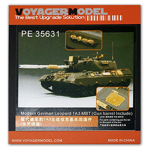 Voyager model metal etching sheet PE35631 leopard 1A3 main battle tank upgraded with metal etching parts (MENG)