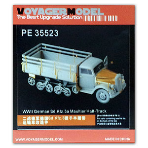 Voyager model metal etching sheet PE35523 Sd.Kfz.3 "Mechanical mule" Metallic etching for upgrade of Semi-tracked Carrie