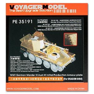 Voyager model metal etching sheet PE35191 mink IIIM self propelled anti tank gun etched armor plate for initial battle room armor