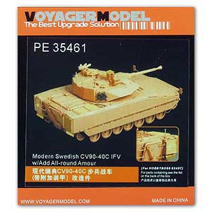 Vyager PE35461 upgraded metal etchings for additional armored type of CV90-40C infantry fighting vehicle, Sweden