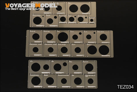 Voyager model metal etching sheet tez 034 1 / 35t club is a rubber rim leak plate for world war ii tracked armored vehicle load wheels