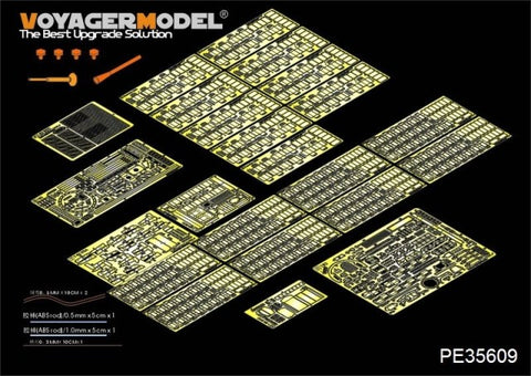 Voyager model metal etching sheet PE35609 T-62 ERA medium metal chariot upgrading metal etching parts