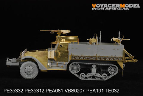 Voyager PE 35332 Metal etching part for upgrading and reforming m3a1 semi-tracked armored transport vehicle