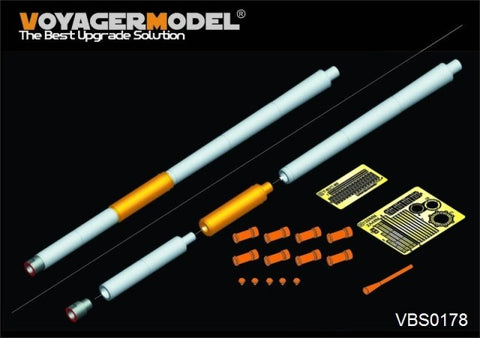 Voyager model metal etching sheet VBS0178 Russian T-80 Series main battle tank 2A46M-1 125mm metal gun tube