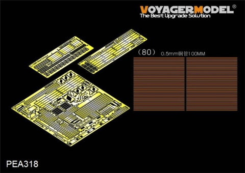 Voyager model metal etching sheet pea318 metal etchers modified with additional fence armor for Israeli d9r armoured bulldozers