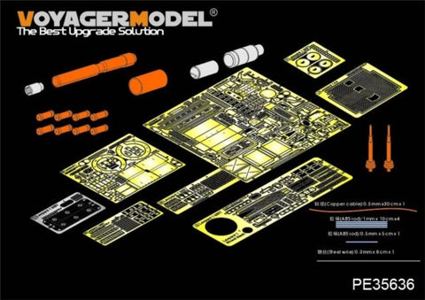 Voyager model metal etching sheet Metal etch Voyager model metal etching sheet PE35636 Leopard 1A4 main battle tank upgrade (Meg)