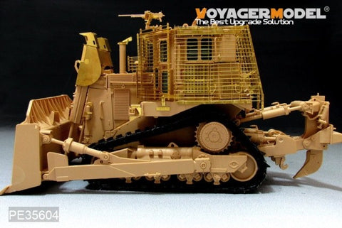 Voyager PE35604 D9R armored bulldozer and additional fence armor upgrade metal etching