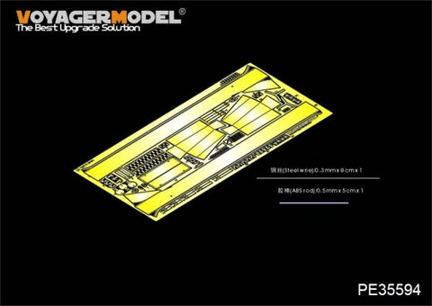 Voyager model metal etching sheet PE 35594 Hungarian 43m Trudy iii ( b43 ) metal etching part for light chariot reformation