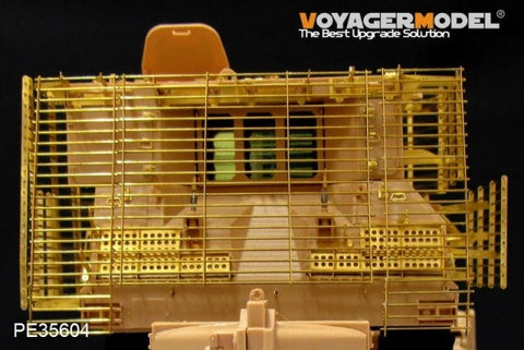 Voyager PE35604 D9R armored bulldozer and additional fence armor upgrade metal etching