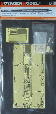 Voyager PE35571 M22(T9E1) Metal etching for upgrading of Paratroopers Airborne Tank Bristish version