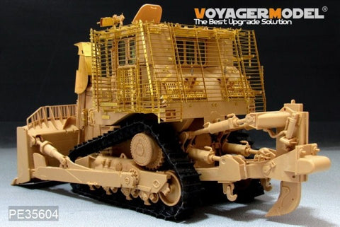 Voyager PE35604 D9R armored bulldozer and additional fence armor upgrade metal etching