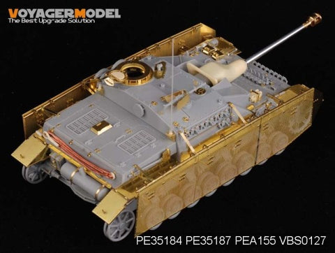 Voyager model metal etching sheet Metal etching parts for the late upgrade PE35184 4 assault gun