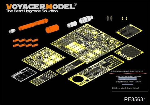 Voyager model metal etching sheet PE35631 leopard 1A3 main battle tank upgraded with metal etching parts (MENG)