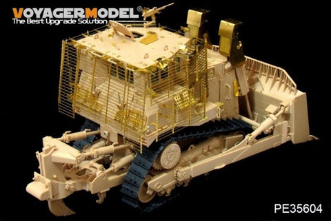 Voyager PE35604 D9R armored bulldozer and additional fence armor upgrade metal etching