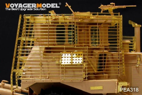 Voyager model metal etching sheet pea318 metal etchers modified with additional fence armor for Israeli d9r armoured bulldozers