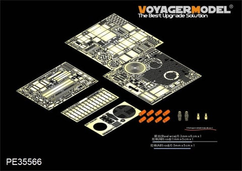 Voyager model metal etching sheet PE35566 Metal etch for heavy Armor upgrading of Ram C1 main battle Tank