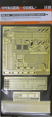 Voyager model metal etching sheet pea318 metal etchers modified with additional fence armor for Israeli d9r armoured bulldozers