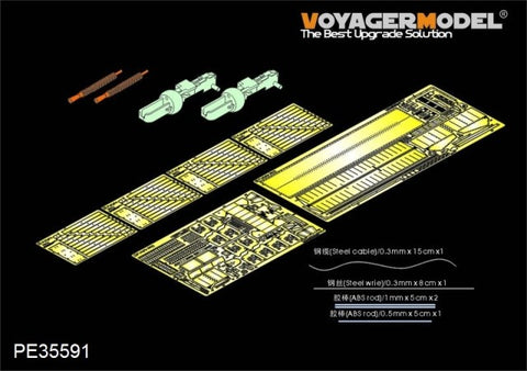 Voyager model metal etching sheet PE35591 Metal etching for upgrading and upgrading 35 (t) Light War vehicles in Germany