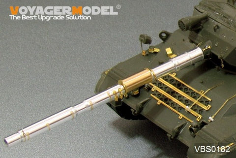 Voyager VBS0182 Leopard 1 main battle tank with L7A3 105mm artillery metal cannon tube and smoke bomb.