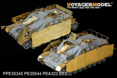 Voyager model metal etching sheet Metal etching for fixed additional side loading deck for the Voyager model metal etching sheet PEA322 4 assault gun