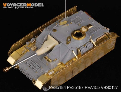 Voyager model metal etching sheet Metal etching parts for the late upgrade PE35184 4 assault gun