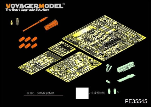 Voyager model metal etching sheet Metal etching parts for upgrading of the Italian Panther 4X4 wheeled armoured vehicle