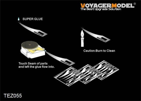 Voyager model metal etching sheet TE Z055 Precision Instantaneous Receptor(Fast Dry Glue) Point Gel 2