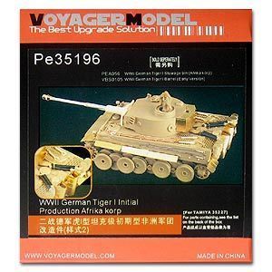 Voyager model metal etching sheet PE35196 Tiger heavy Battleship initial North African upgrade Metal etch (D / T)