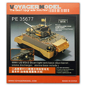 Voyager PE35677M3A3 Metallic etching Kit for upgrade and Transformation of Light vehicle "Stuart"