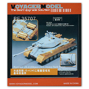 Voyager model metal etching sheet PE35707 Soviet JS-4(245 project) base metal etching for upgrading and transformation of heavy combat vehicles