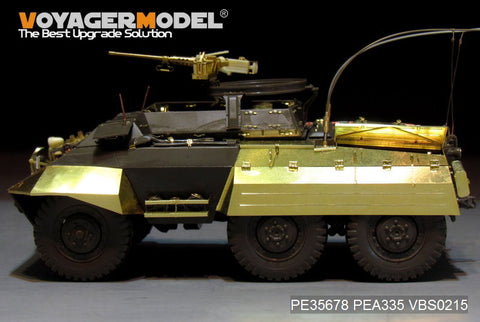 Voyager Model Metal Ealing Sheet PEA335 World War II M8/M20 high speed armored detection vehicle fender / glove box