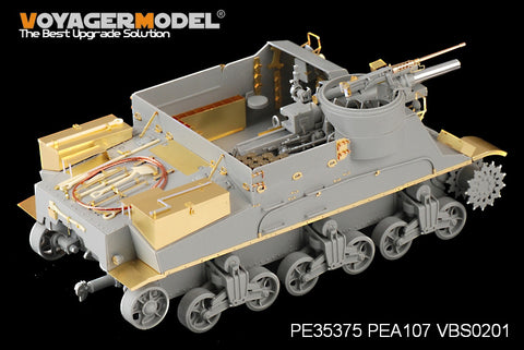 Voyager PE35375 M7 pastor 105mm self propelled howitzer mid-term upgrade metal etch (Dragon)
