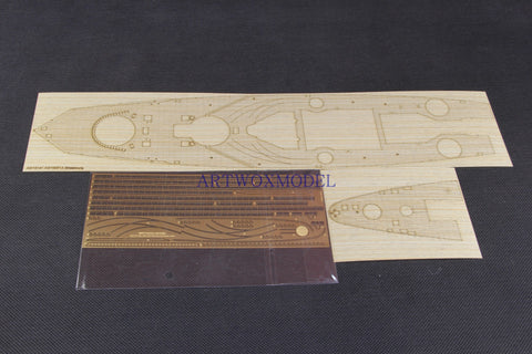 Artwox model wooden deck for Hobby boss 86507 Battleship Wood Deck AW10141, Strasbourg, France
