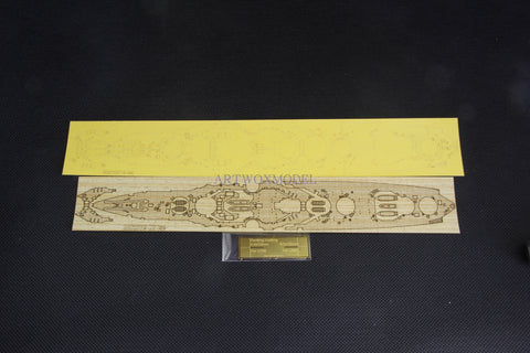 Artwox model wooden deck for HASEGAWA 49117 Japan Ise Battleship 3M Cover Paper Deck PE AM20019A