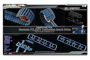 Voyager Model etching sheet VT-35010 World War II German East III/IV chariot tank  track