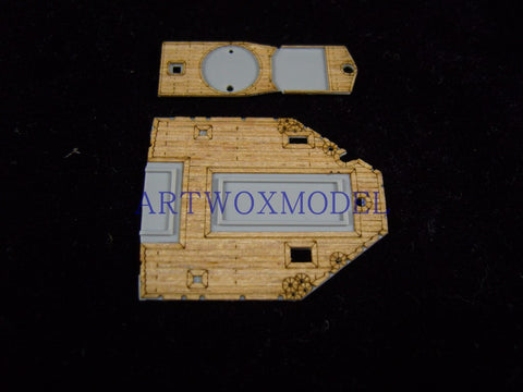 Artwox model wooden deck for Dragon 1054 german navy class z - 31 destroyer wooden deck aw 10042