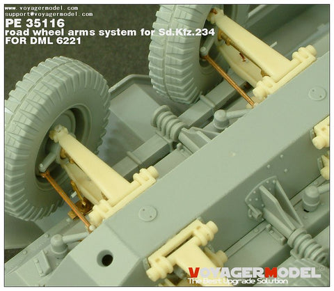 Voyager PE35116 Sd.Kfz.234 Movable-suspension upgrade kit for eight-wheel armoured vehicles