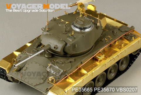 Voyager model metal etching sheet PE35670 M24 "Xia Fei" light tank pre-type wing plate reconstruction