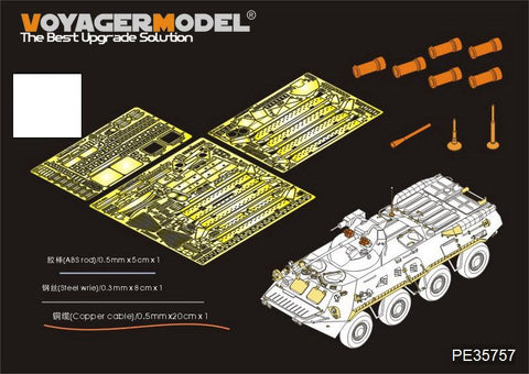 Voyager Model Metal Etching Sheet PE35757 modern Russian BTR-80A armored vehicles retrofit basic parts (including smoke bombs)