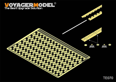 Voyager model metal etching sheet te 070 1 / 35 model universal modified movable hinge 4 ( thick hinge ) metal etching part