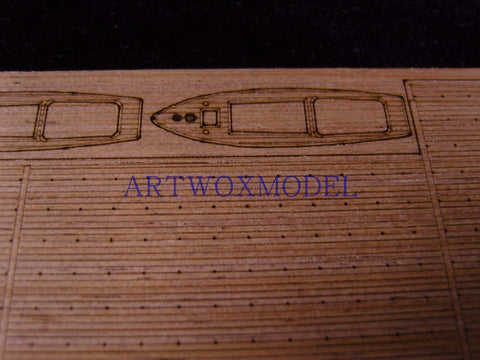 Artwox model wooden deck for Fujimi 600048 old Japanese Navy aircraft carrier Rui wood deck AW10027