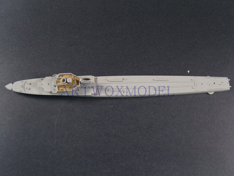 Artwox model wooden deck for Trumpeter 05790 German Z-28 destroyer 1945 wooden deck AW20094
