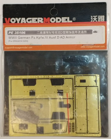 Voyager PE35106 4 chariot D upgraded metal etching parts (Dragon)
