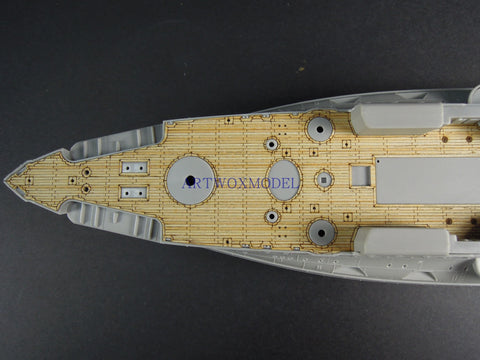 Artwox model wooden deck for Trumpeter 05338 Crown Prince of the Russian Navy battleship 1904 wooden deck AW10129