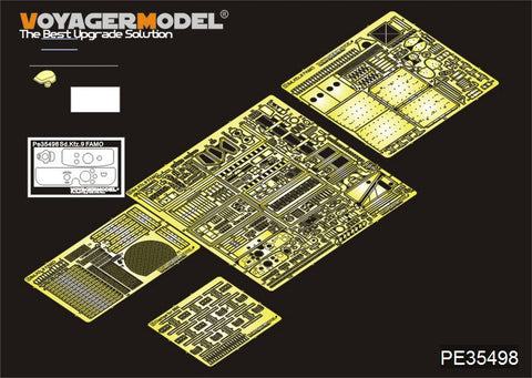 Voyager PE35498 Sd.Kfz.9 18 ton semi crawler tractor upgrade with metal etchant