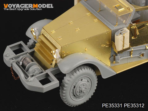 Voyager model metal etching sheet PE35312 World War II M2/M3 series chassis engine armor plate modification
