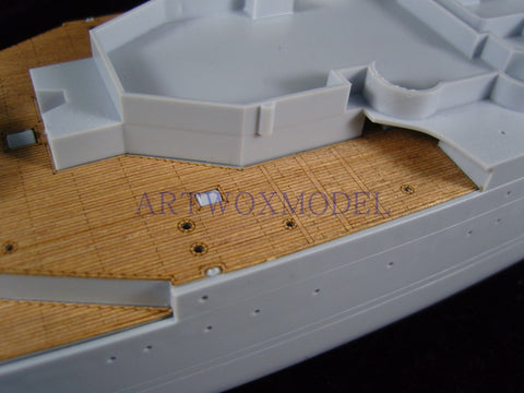 Artwox model wooden deck for Heller 81077 JEAN BART wooden deck AW50017